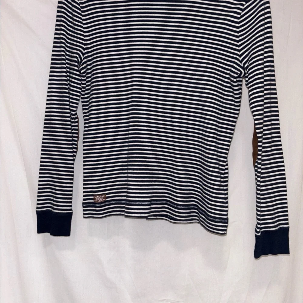 Ralph Lauren Navy & White Striped Crewneck Tee - Picture 1 of 4